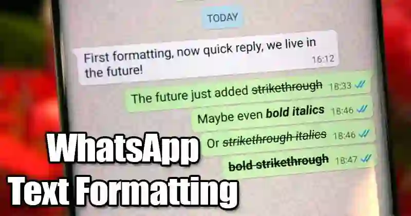 whatsapp text style typing of How to style WhatsApp text format?